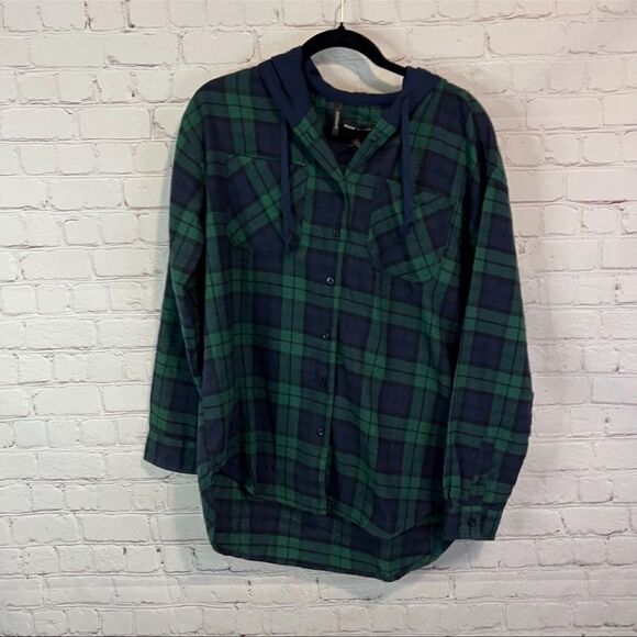 Silver Jeans Co. Boyfriend Fit Flannel size medium new with tags - Picture 1 of 4